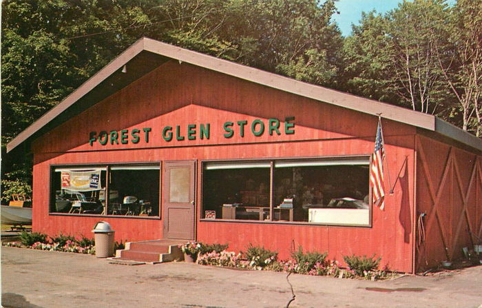 Forest Glen Store - Vintage Postcard
